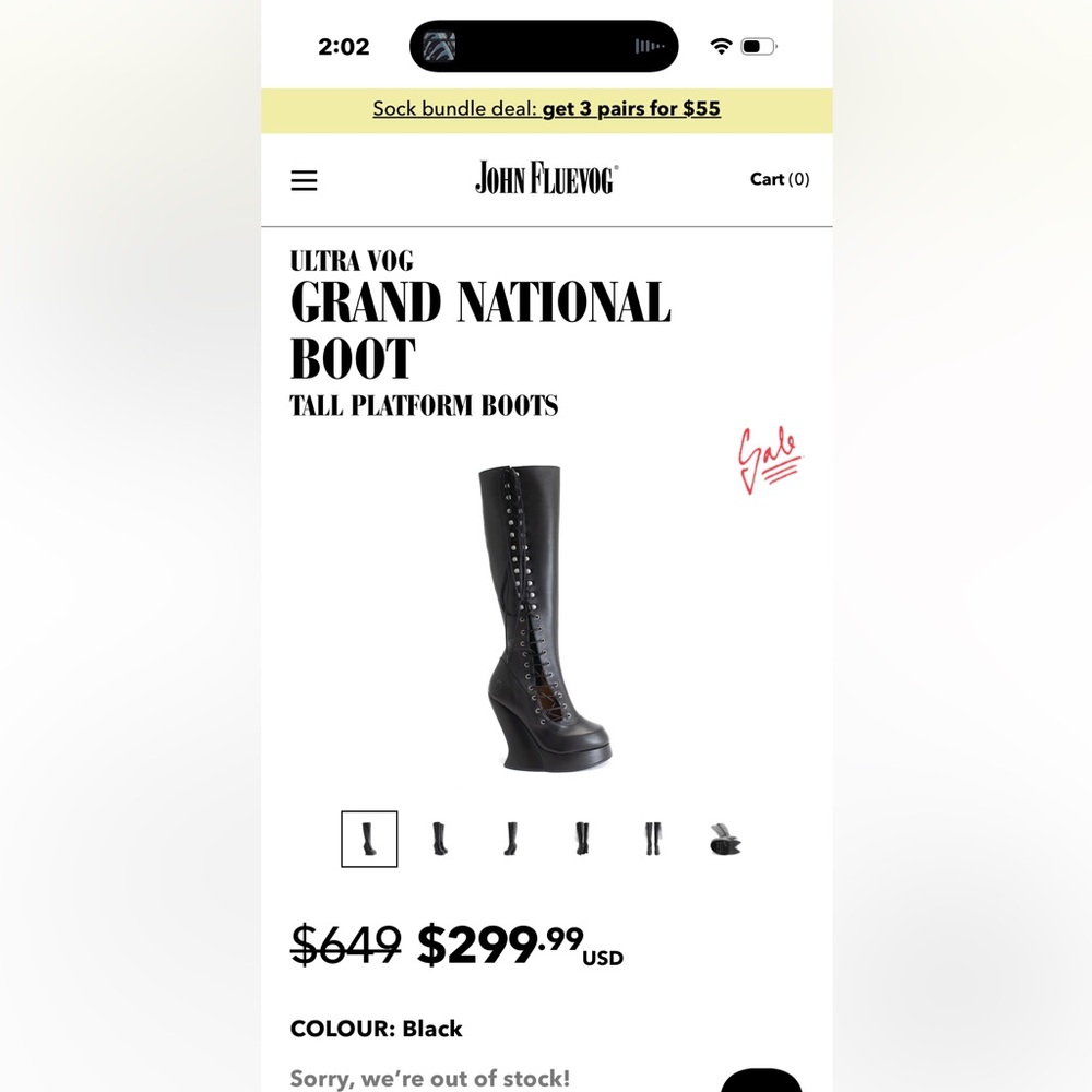 RARE Fluevog Grand National Boot - women’s 9 - worn once